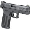 Ruger 57 5.7x28mm, 4.9" Barrel, Fiber Optic Front, Black, 20rd Mag