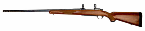 Ruger M77 .338 Win Mag, Trade-In, 23" Barrel, 1" Rings, Walnut, 3rd