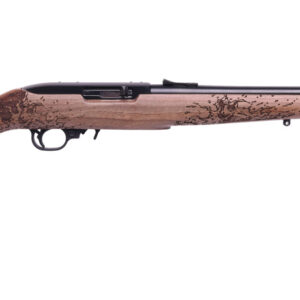 Ruger 10/22 .22 LR, 18.5" Barrel, Engraved Bass Walnut Stock, 10rd