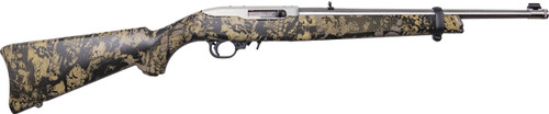 Ruger 10/22 22 LR, 16.12" Threaded Barrel, Kryptek Nox Camo, Stainless Rec, 10rd - Firearm | The Gun Shop