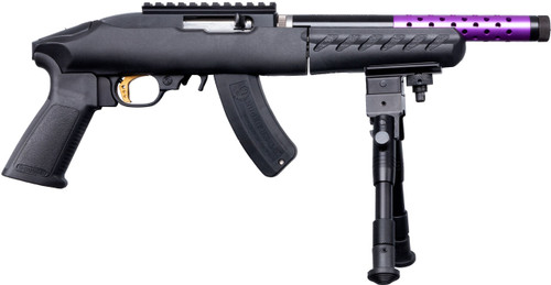 Ruger 22 Charger Takedown Lite 22 LR, 10" Barrel, Black, Purple Sleeve, 15rd - Firearm | The Gun Shop