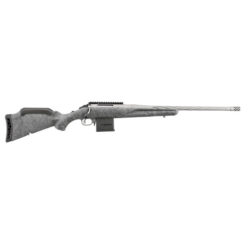 Ruger American Rifle Gen 2 204 Ruger, 20" Threaded Barrel, Gray Splatter, 10rd - Firearm | The Gun Shop