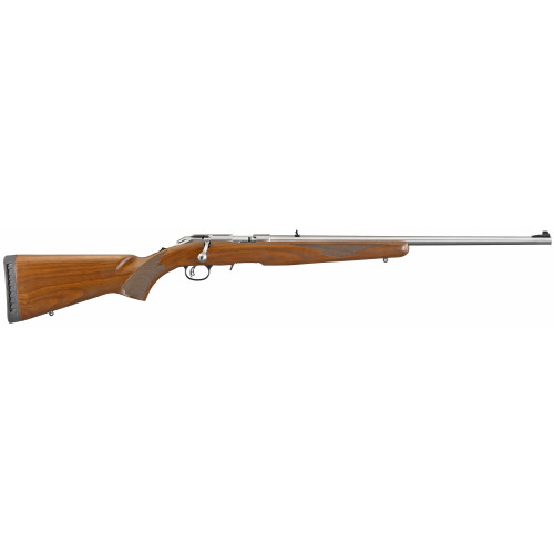 Ruger American TALO Exclusive 17 Hornady Magnum Rimfire, 22" Barrel, Satin Walnut, Silver Rec, 9rd - Exclusive Guns | The Gun Shop