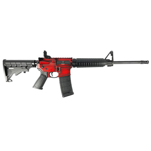 Ruger AR-556 5.56x45mm, 16.1" Barrel, Red Distressed, M4 Style, 30rd - AR-15 Rifles | The Gun Shop
