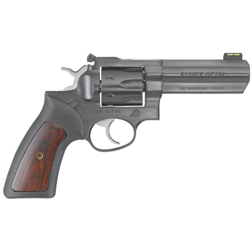 Ruger GP100 TALO Edition 357 Magnum, 4.2" Barrel, Black, Rubber/Wood Grip, 7rd - Firearm | The Gun Shop