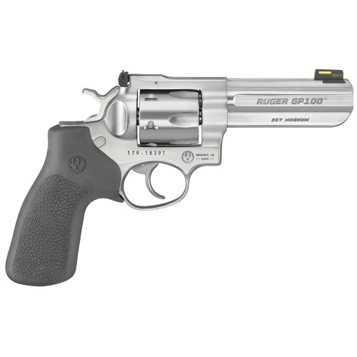 Ruger GP100 TALO Edition 357 Magnum, 4.2" Barrel, Silver Frame, Black Rubber Grip, 6rd - Firearm | The Gun Shop