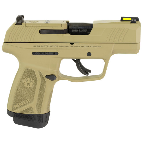 Ruger MAX-9 9mm, 3.2" Barrel, Flat Dark Earth, Optic Ready, No Safety, 12rd - Concealed Carry Guns | The Gun Shop