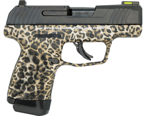 Ruger Max-9 9mm, 3.2" Barrel, Leopard Print Frame, Black Slide, 12rd - Firearm | The Gun Shop