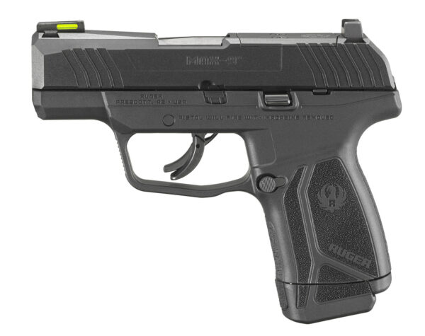Ruger, MAX-9, Semi-automatic, Striker Fired, Sub-Compact, 9mm, 3.2" Barrel, Black Oxide Finish, Polymer Frame, No Thumb Safety, Optic Ready, Front TFO Night Sight, 2 10rnd