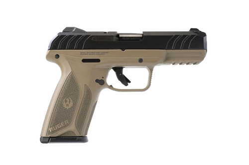 Ruger Security 9mm, 3.9" Barrel, Flat Dark Earth Frame, Black Slide, 15rd - Exclusive Guns | The Gun Shop