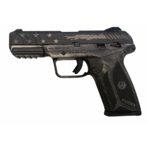 Ruger Security 9 9mm, 4" Barrel, 15rd, Distressed American Flag Cerakote