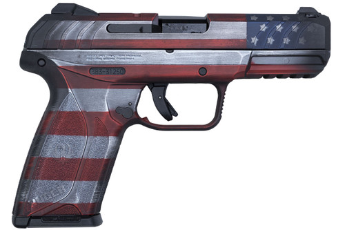 Ruger Security-9 DSC Exclusive 9mm, 4" Barrel, Battleworn American Flag Camo, 15rd - Collector Guns | The Gun Shop