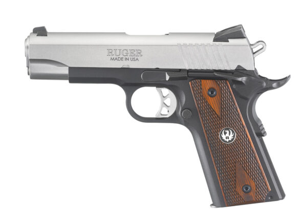 Ruger SR1911 Lightweight Commander-Style 45 ACP, 4" Barrel, Novak Sights, Thin Grips, 7rd Mag