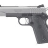 Ruger SR1911 Commander Pistol, 9mm, 4.25", Rubber Grip, 9rd, Two Tone