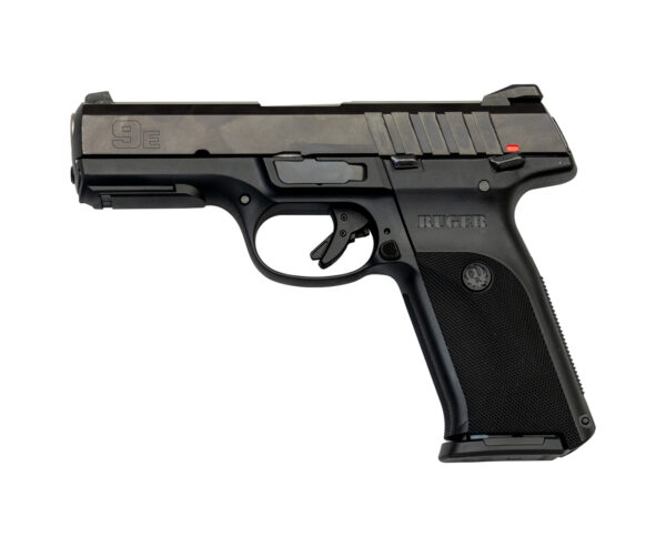 Ruger SR9E Used 9mm, 4" Barrel, 3-Dot Sights, Black, 2x17rd