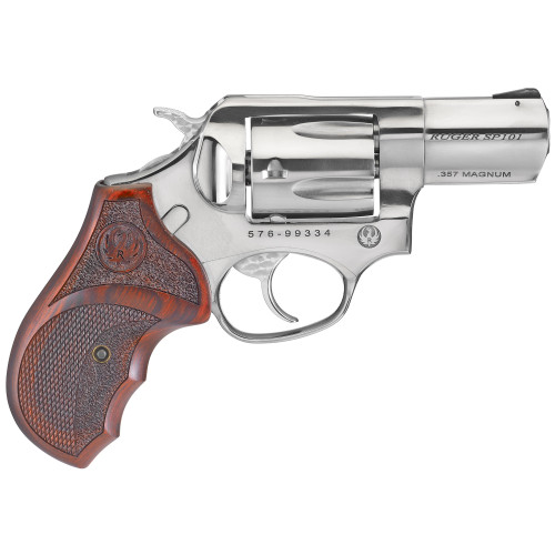 Ruger SP101 TALO Edition 357 Magnum, 2.25" Barrel, Stainless Steel, Altamont Checkered Hardood Grip, 5rd - Concealed Carry Guns | The Gun Shop