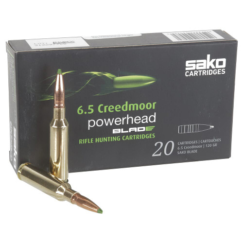Sako Cartridges 6.5 Creedmoor, 120gr, PowerHead Blade, 20rd Bx - Ammo | The Gun Shop