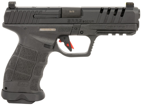 SAR USA SAR9 SOCOM 9mm, 5.2" Black, Optic Ready, 21rd - Firearm | The Gun Shop