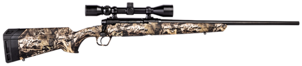 Savage Axis XP Camo, 270 Winchester, 22" Barrel, Black Color, Mossy Oak Break-Up Country Polymer Stock, Weaver 3-9x40 Scope, 4Rd, Detachable Box Magazine
