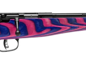 Savage Rascal Minimalist .22 LR, 16" Barrel, ChevCore Pink/Purple Laminate, 1rd