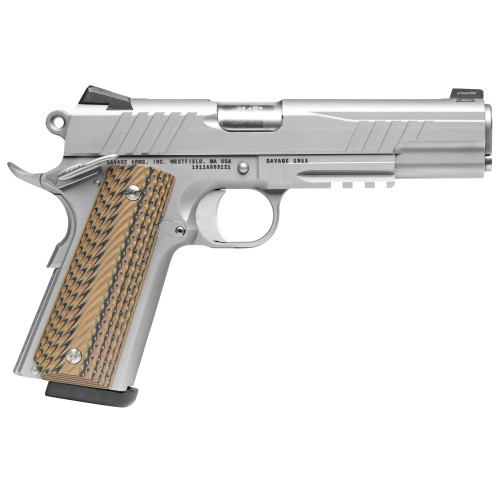 Savage 1911 9mm, 5" Barrel, Stainless Steel, Picatinny Rail, 10rd - 1911 Guns | The Gun Shop