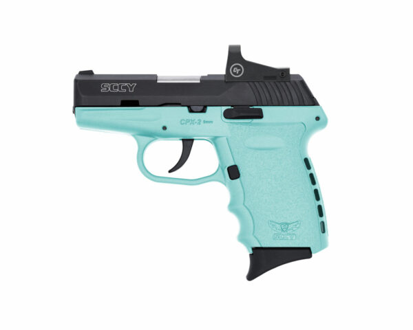 SCCY CPX-2 9mm, 3.1" Barrel, CTS-1500 RDS, Robin Egg Blue, 10rd