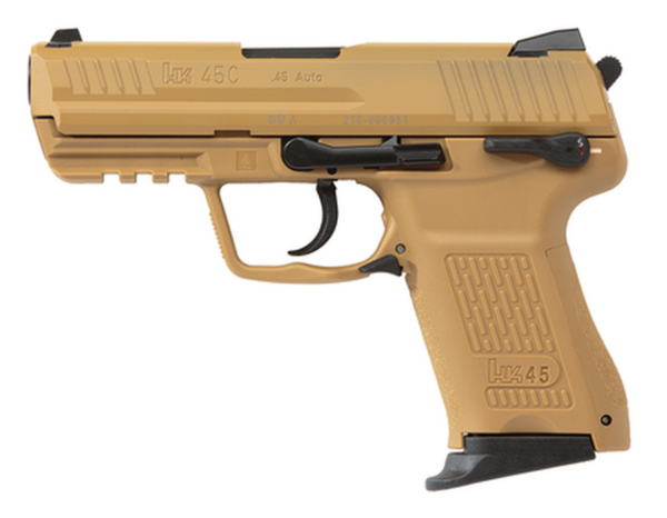 Heckler & Koch HK45 Compact Tan Frame & Slide (V1) 4.4" Barrel 8 Rd Mag