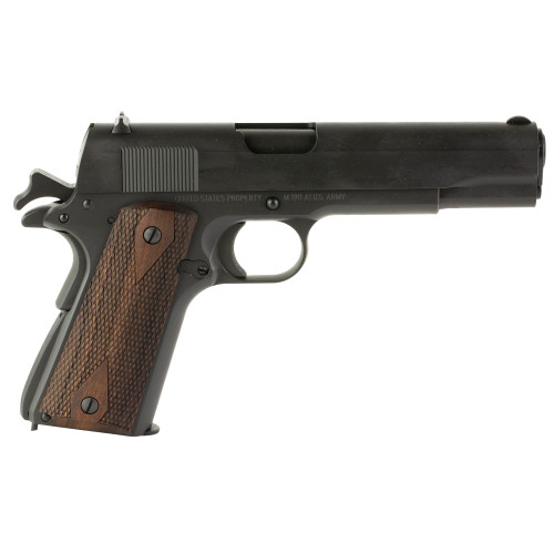 Tisas 1911A1 FS 45 ACP, 5" Barrel, Black, Checkered Wood Grips, 7rd - 1911 Guns | The Gun Shop