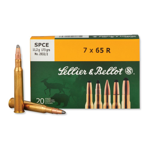 Sellier & Bellot 7X65R, 173 gr, Soft Point Cutting Edge Projectile, 20Bx - Ammo | The Gun Shop