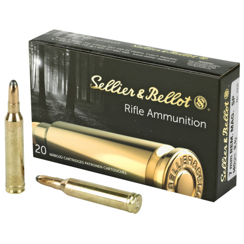 Sellier & Bellot 7mm Remington Magnum, 140gr, Soft Point, 20rd Box - Ammo | The Gun Shop