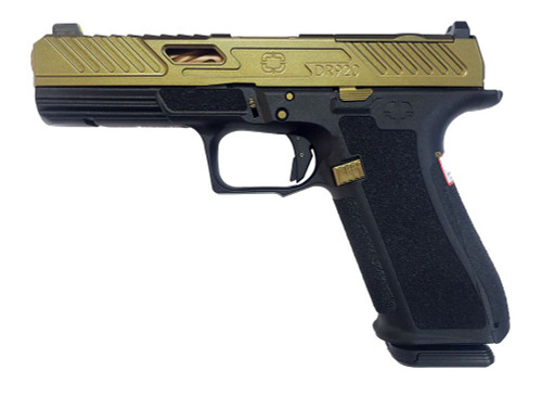 Shadow Systems DR920 Elite 9mm, 4.5" Bronze Barrel, Gun Candy Knuckles Brass, 17rd - Firearm | The Gun Shop