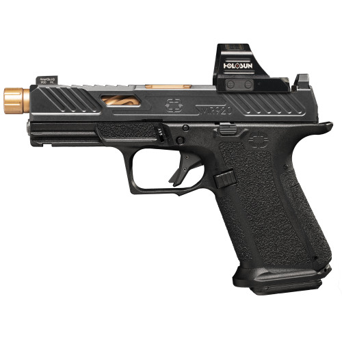 Shadow Systems MR920 Elite 9mm, 4.5" Bronze Threaded Barrel, Black, Includes Holosun 507c Red Dot, Optics Kit, 15rd - Firearm | The Gun Shop