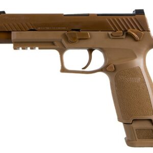 Sig P320 M17 9mm, Military Surplus, 4.7" Barrel, Siglite NS, Coyote, 17rd/21rd