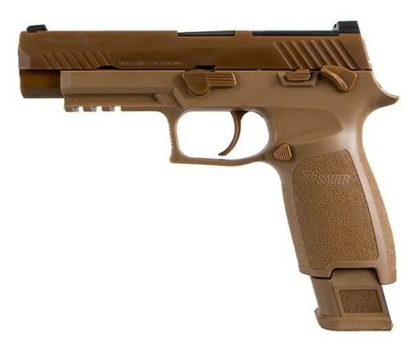 Sig P320 M17 9mm, Military Surplus, 4.7" Barrel, Siglite NS, Coyote, 17rd/21rd
