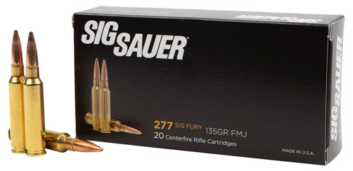Sig Sauer Ammo 277 Sig Fury, 135gr, Elite Ball FMJ, 20rd Box - Ammo | The Gun Shop
