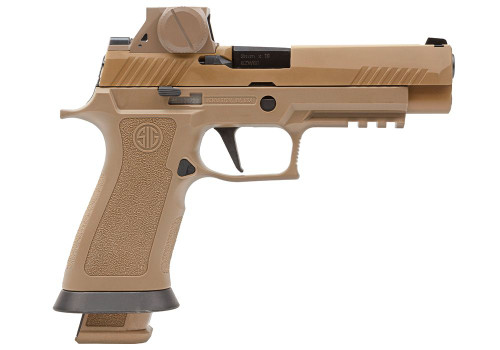 Sig Sauer M17 X-Series 9mm, 4.7" Barrel, Coyote Tan, Includes ROMEOM17 Sight, 21rd - Firearm | The Gun Shop