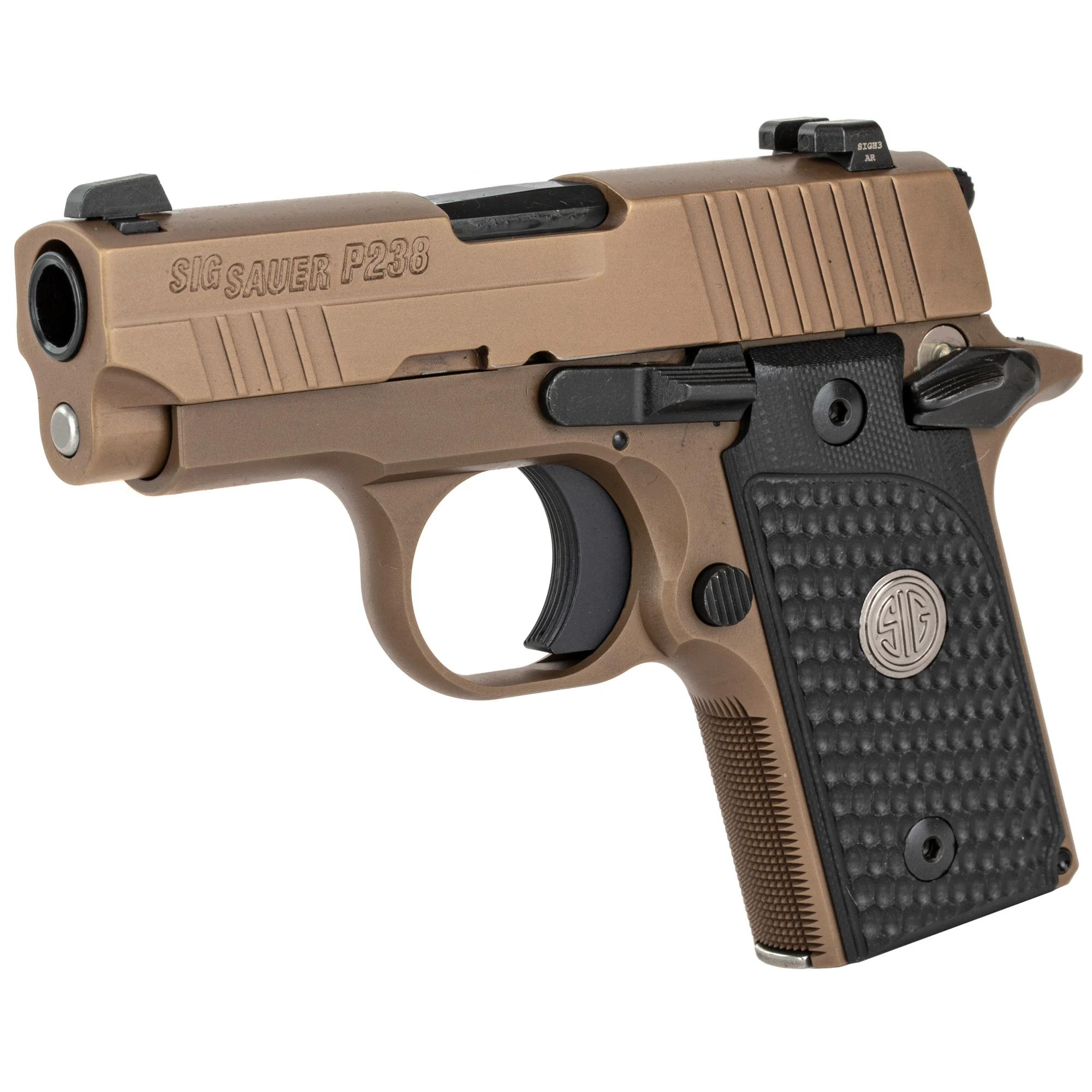 sig-p238-scorpion-flat-dark-earth-finish-slite-night-sigh-SG238-380-ESCPN_3_HR Sig P238 Emperor Scorpion |.380 ACP 2.7 Inch Barrel Siglite Night ...