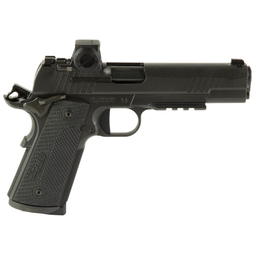 Sig Sauer 1911 X-Series 45 ACP, 5" Barrel, Black, Romeo-X Red Dot Sight, 8rd - 1911 Guns | The Gun Shop