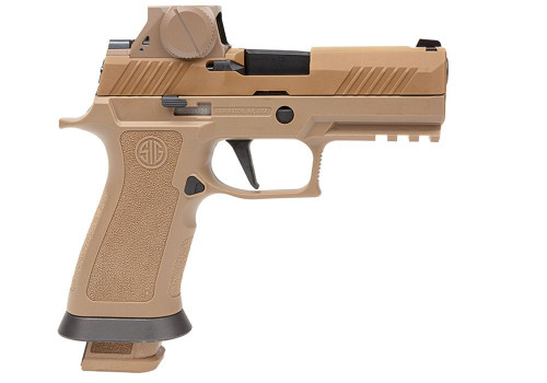 Sig Sauer M18 X-Series 9mm, 3.9" Barrel, Coyote Tan, ROMEOM17 Sight, 21rd - Firearm | The Gun Shop