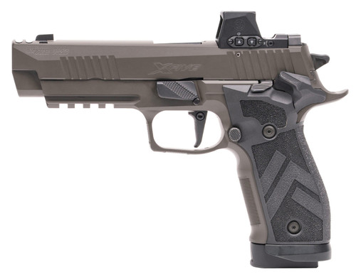 Sig Sauer P226 XFIVE Legion 9mm, 4.4" Barrel, Gray Cerakote, ROMEO-X Reflex Sight, 20rd - Firearm | The Gun Shop