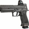 Sig Sauer, P320 X5, Semi-automatic, Striker Fired, Full Size, 9mm, 5" Barrel, Polymer Frame, Black Color, Ambidextrous Controls, Fiber Optic Sights, Sig Romeo 3 Max Red Dot Sight, 21Rd, 4 Magazines