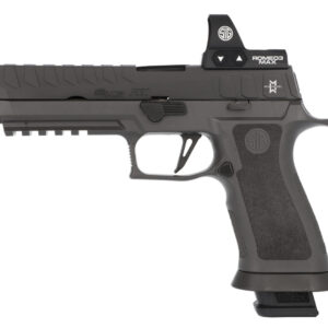 Sig Sauer, P320 X5, Semi-automatic, Striker Fired, Full Size, 9mm, 5" Barrel, Polymer Frame, Black Color, Ambidextrous Controls, Fiber Optic Sights, Sig Romeo 3 Max Red Dot Sight, 21Rd, 4 Magazines