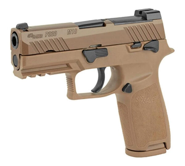 Sig P320-M18 9mm, 3.9" Barrel, Manual Safety, Coyote, Mag Coupon, 1x 17rd