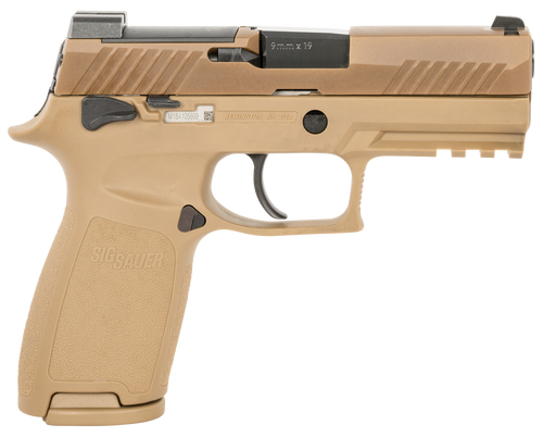 Sig Sauer P320 M18 9mm, 3.9" Barrel, Coyote Tan, Optics Ready, 10rd - California | The Gun Shop