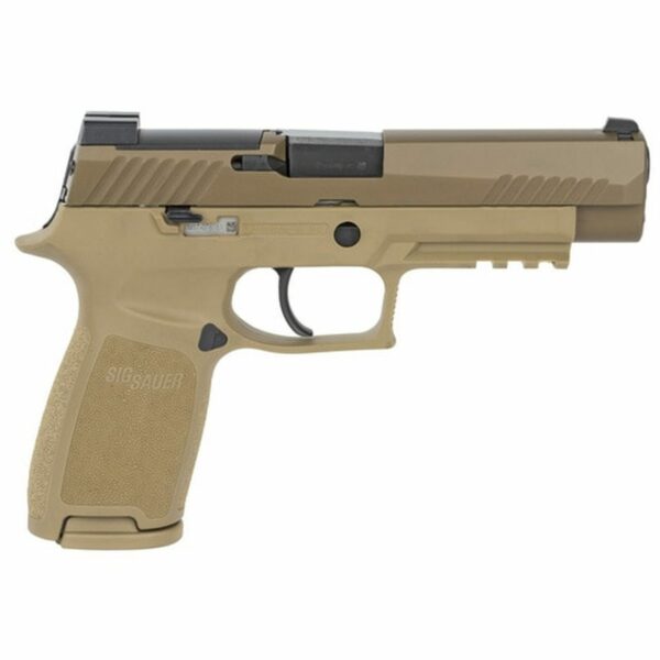 Sig P320-M17 9mm, 4.7" Barrel, No Manual Safety, Coyote, Mag Coupon, 1x 17rd