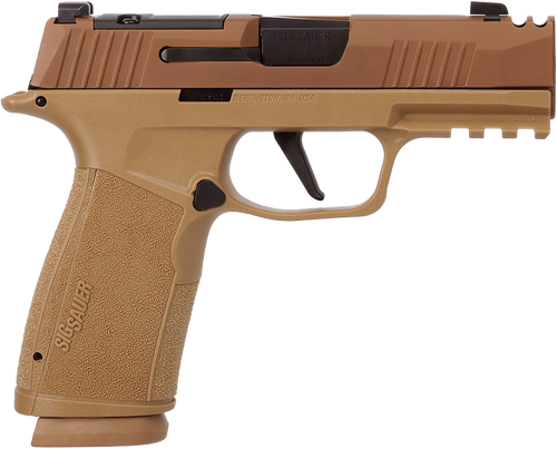 Sig Sauer P365 X-Macro Comp 2A 9mm, 3.1" Barrel, Coyote, Optic Ready, 17rd - Exclusive Guns | The Gun Shop