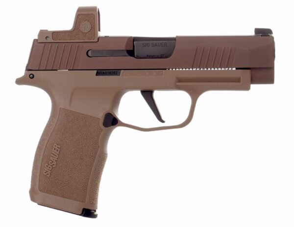 Sig Sauer NRA P365 XL 9mm, 3.7" Barrel, X-Ray3 & Romeo Zero, Coyote, 12rd/15rd