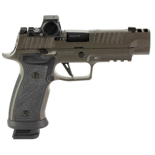 Sig Sauer P320 AXG Legion 9mm, 3.9" Barrel, Gray Cerakote, Romeo-X Reflex Sight, 21rd - Firearm | The Gun Shop