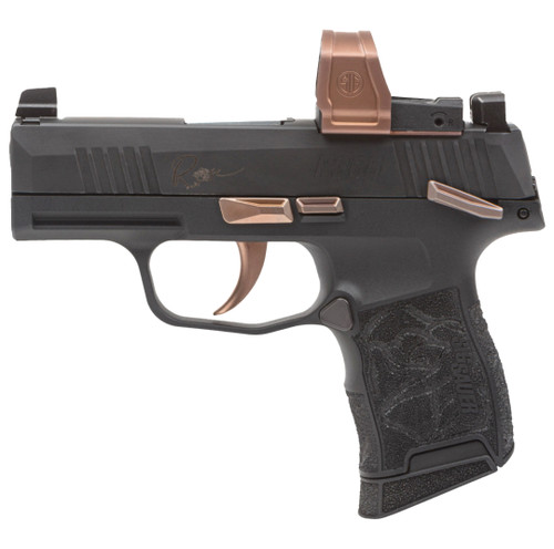 Sig Sauer P365 Rose 380 ACP, 3.1" Barrel, Black, RomeoZero Elite Sight, 10rd - Concealed Carry Guns | The Gun Shop
