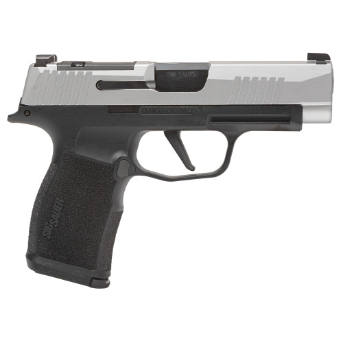 Sig Sauer P365XL 9mm, 3.7" Barrel, Silver Slide, Black Frame, Optic Ready, 12rd - Firearm | The Gun Shop